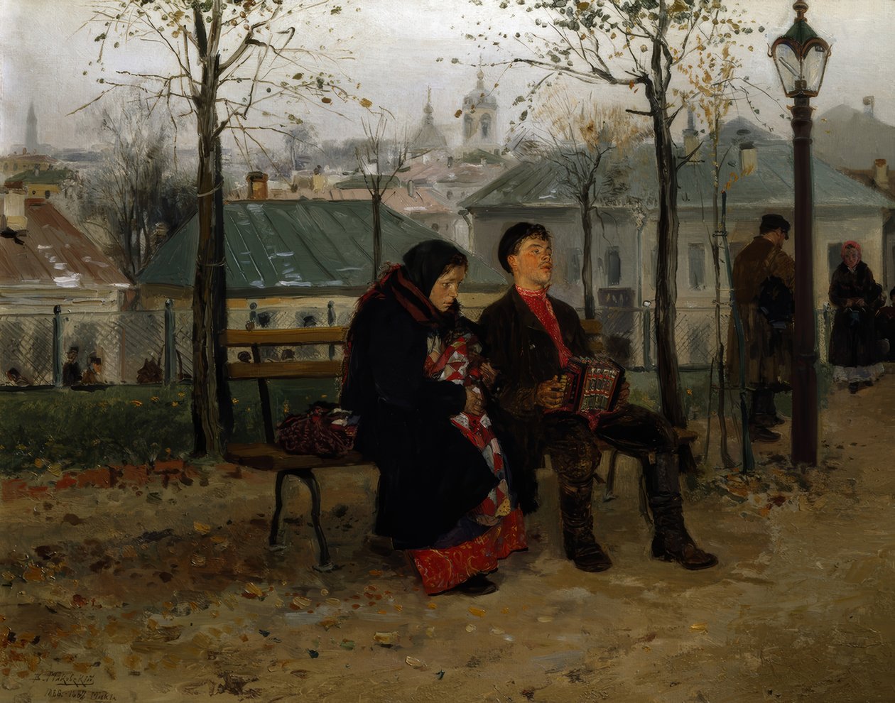 Op de boulevard door Wladimir Jegorowitsch Makowski