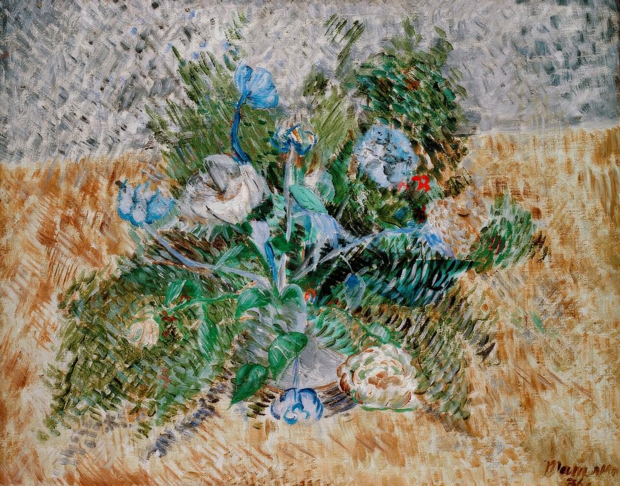 Blauwe bloemen door Wladimir Jewgrafowitsch Tatlin
