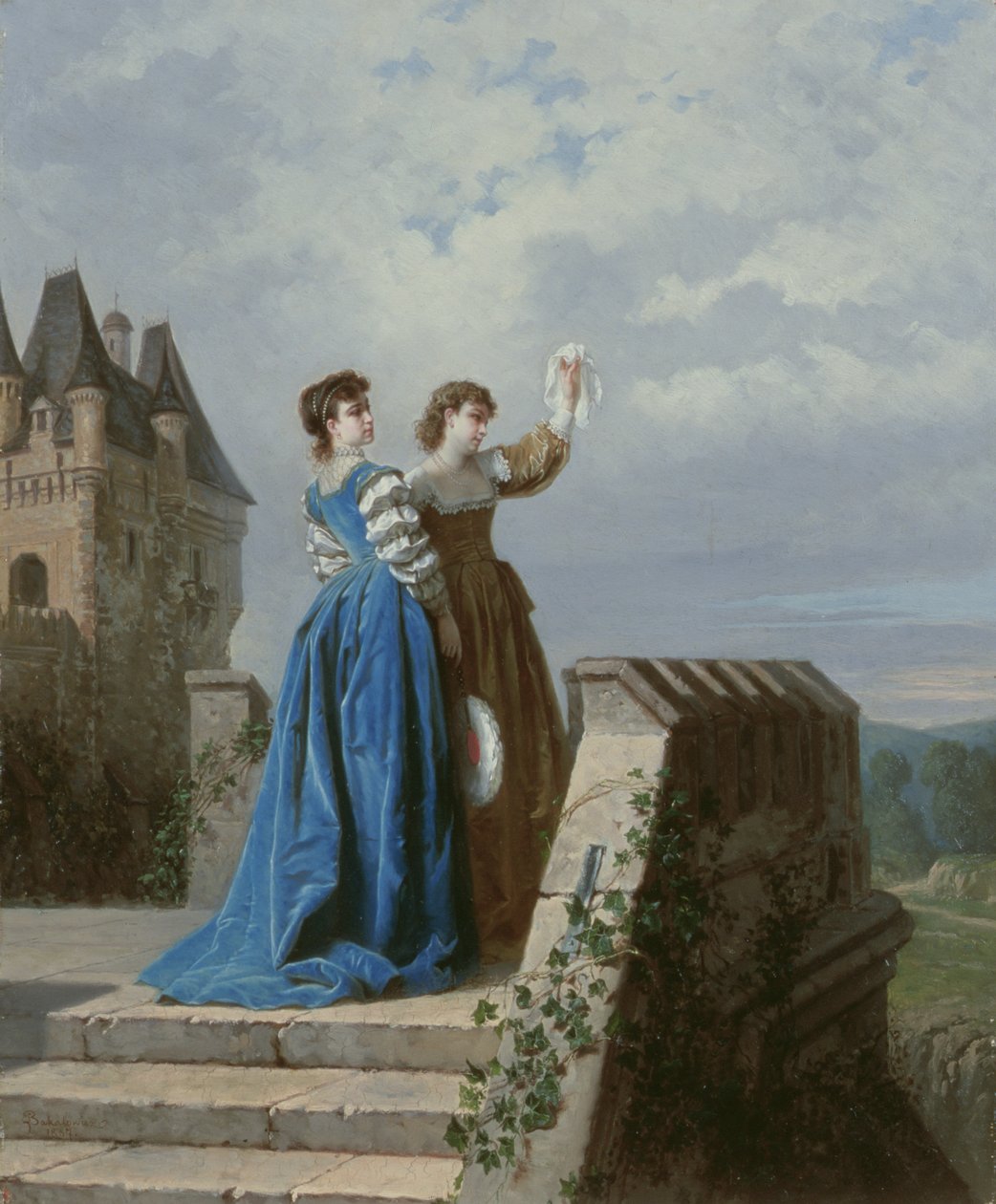 Afscheid, 1867 door Wladyslaw Bakalowicz