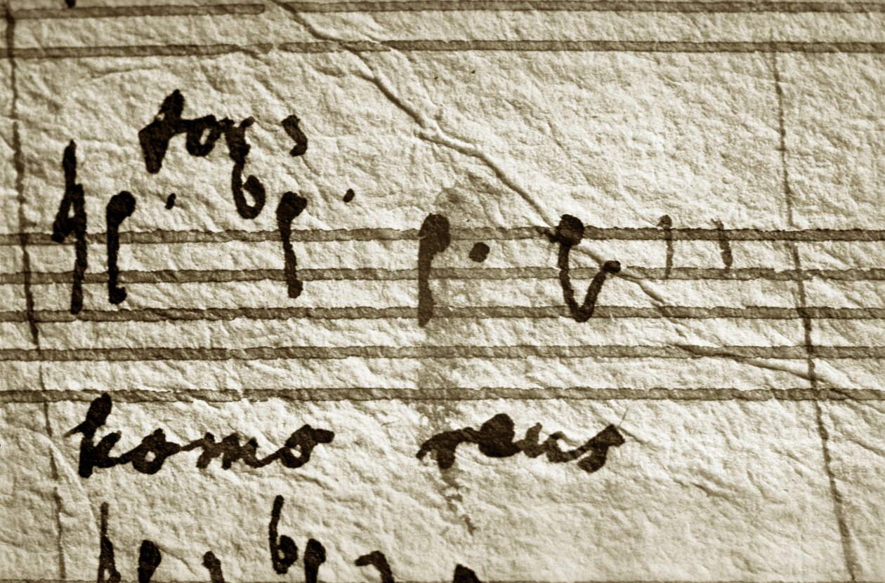 "Werkpartituur" van het requiem van Wolfgang Amadeus Mozart (muziekpartituur) door Wolfgang Amadeus Mozart