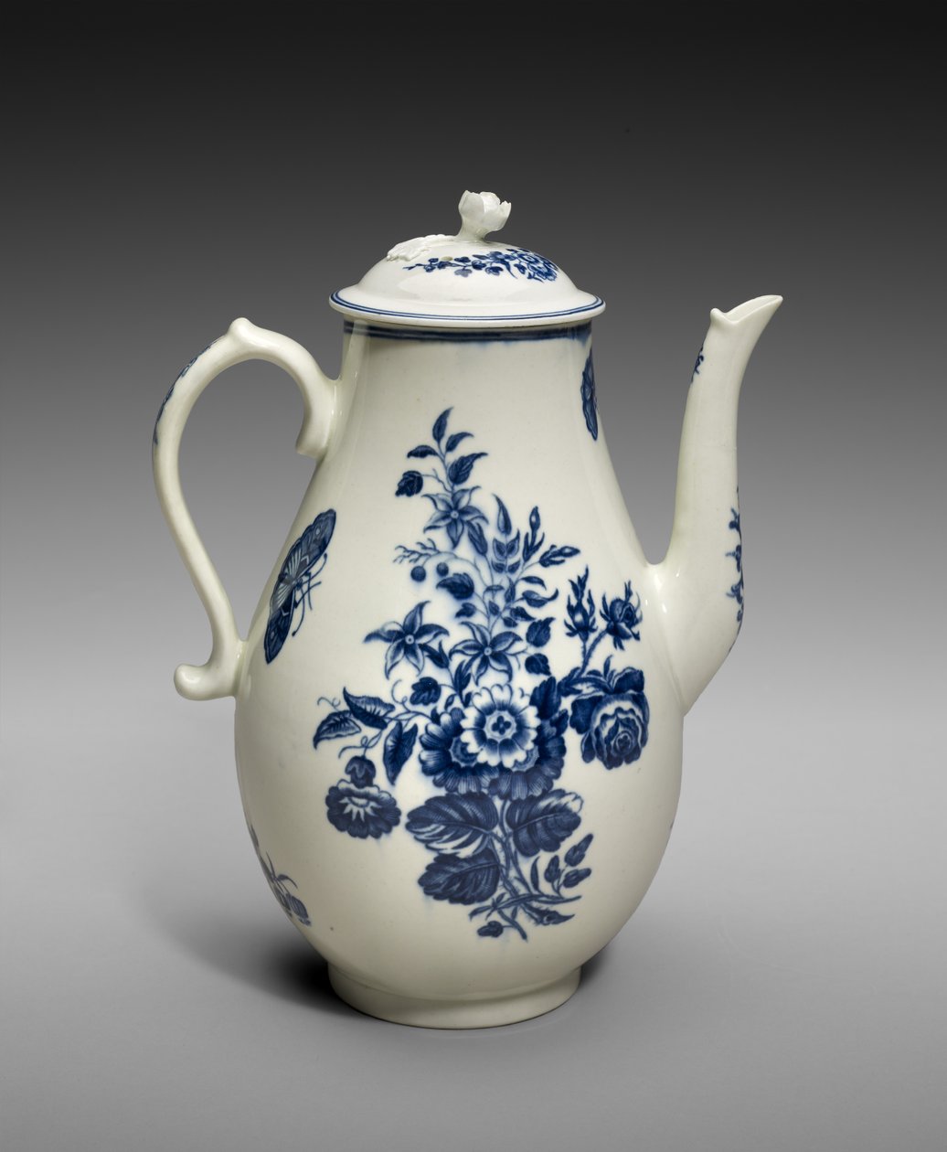 Koffiepot, ca. 1770-1783 door Worcester Porcelain Manufactory Worcester Porcelain Manufactory
