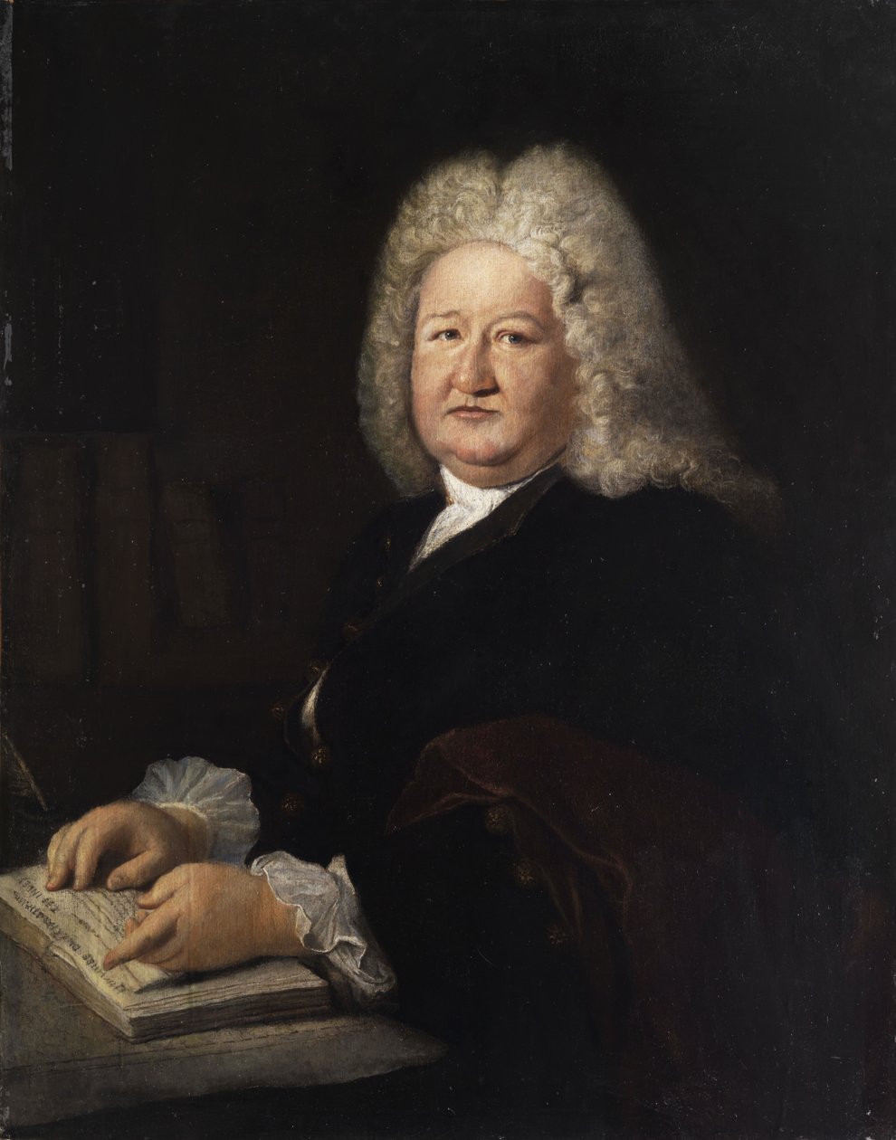 Portret Mathurin Veyssière de La Croze door Workshop of Antoine Pesne