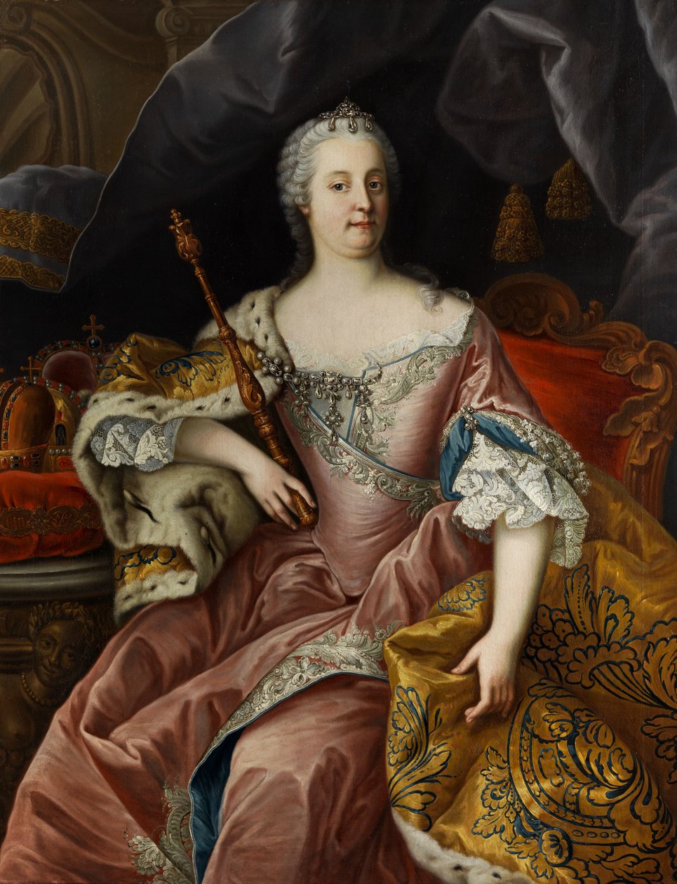 Keizerin Maria Theresia door Workshop of Martin van Meytens