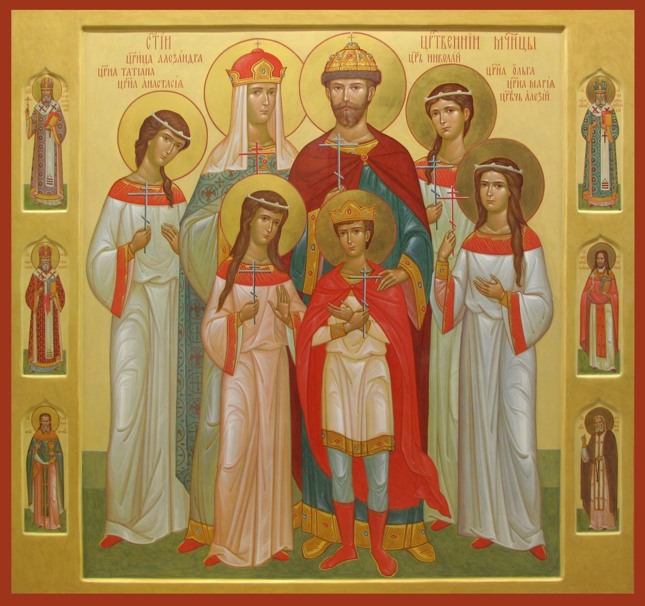 De vermoorde familie van Tsaar Nicolaas II door Workshop of the Trinity Lavra of St. Sergius
