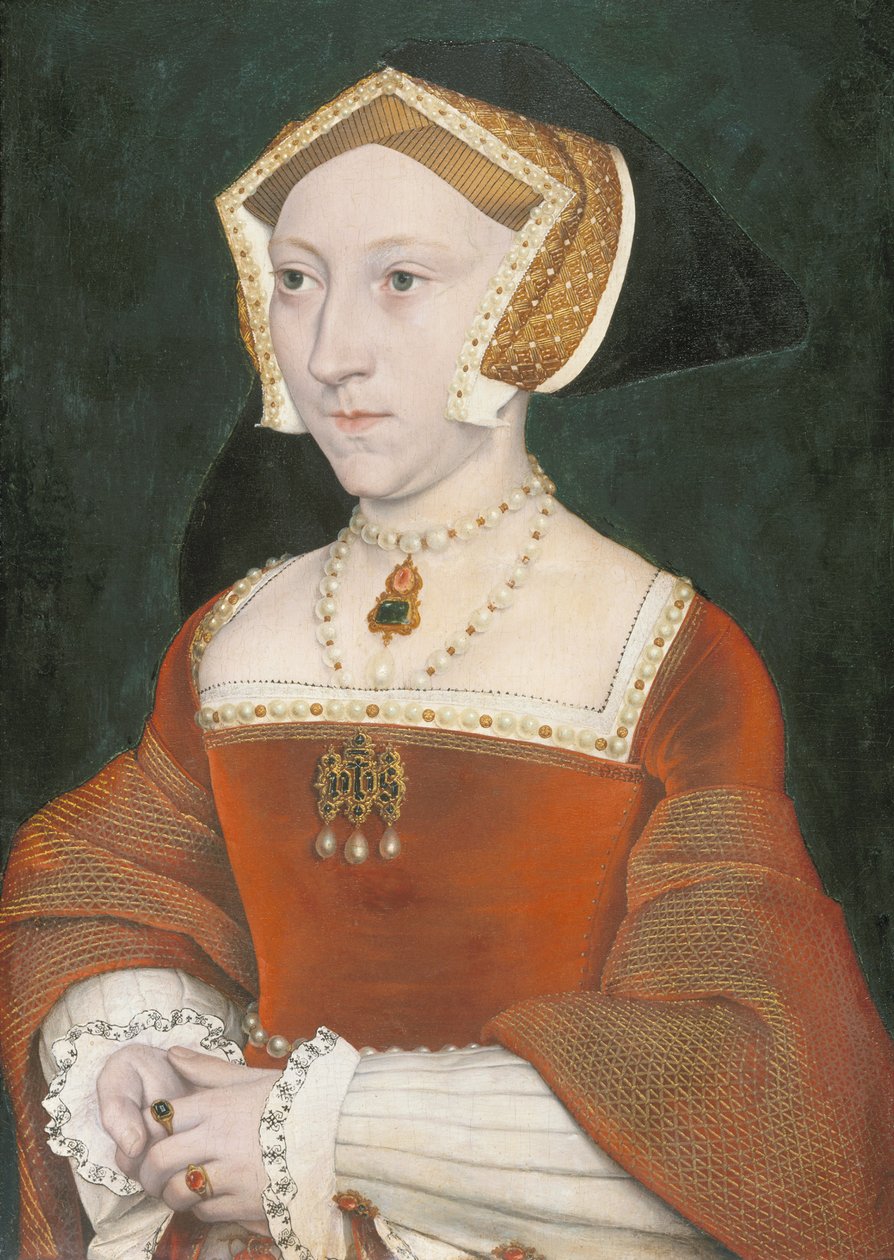 Portret van Jane Seymour (1509-1537) door Workshop of Hans Holbein the Younger