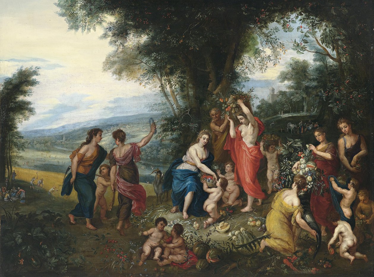 Allegorie van de zomer door Workshop of Jan Brueghel the Elder