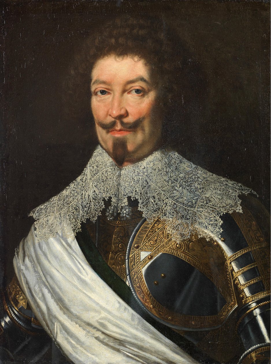Portret van Charles de Lorraine, vierde hertog van Guise in harnas door Workshop of Justus Sustermans