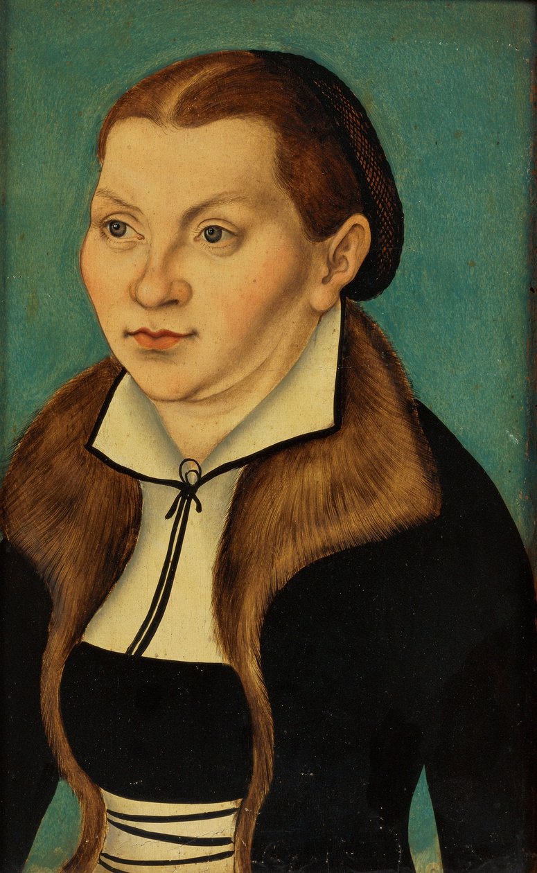 Diptiek met de portretten van Luther en zijn vrouw door workshop of Lucas Cranach the Elder