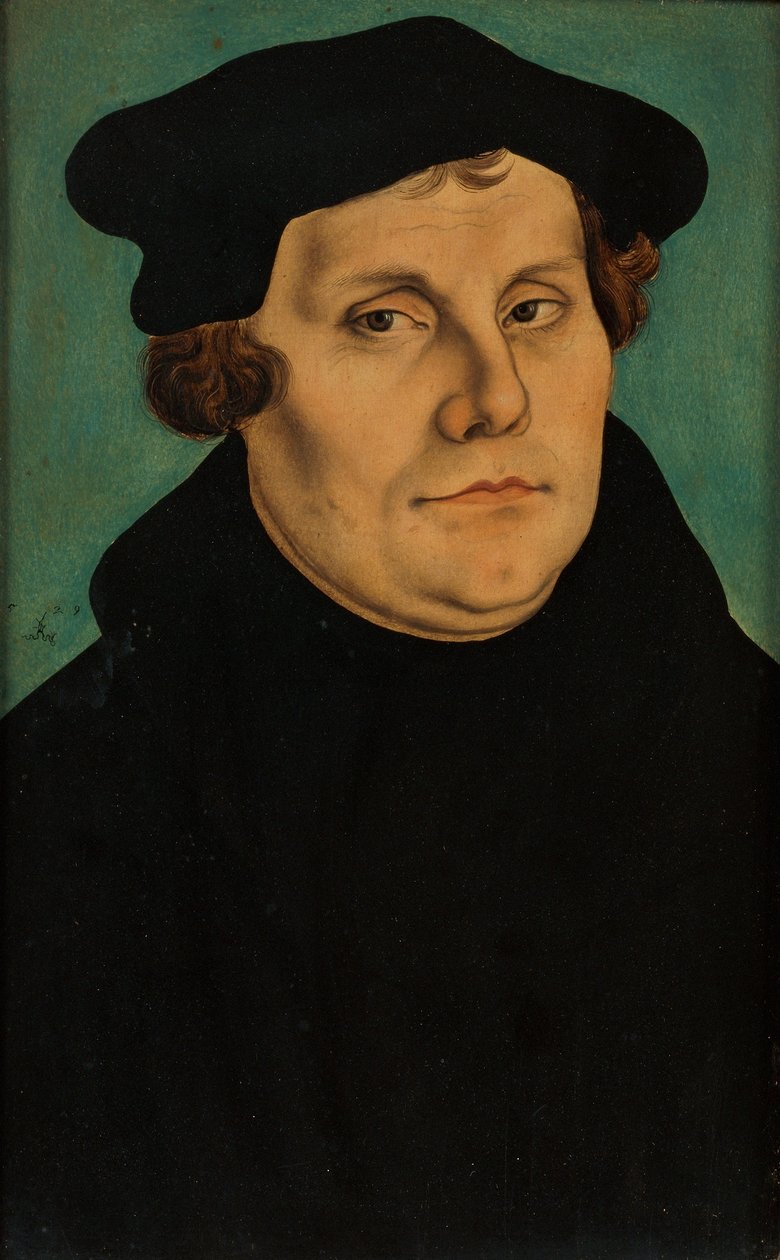 Diptiek met de portretten van Luther en zijn vrouw door workshop of Lucas Cranach the Elder