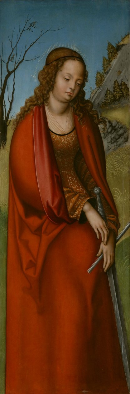Duits: Hl. Katharina St. door workshop of Lucas Cranach the Elder