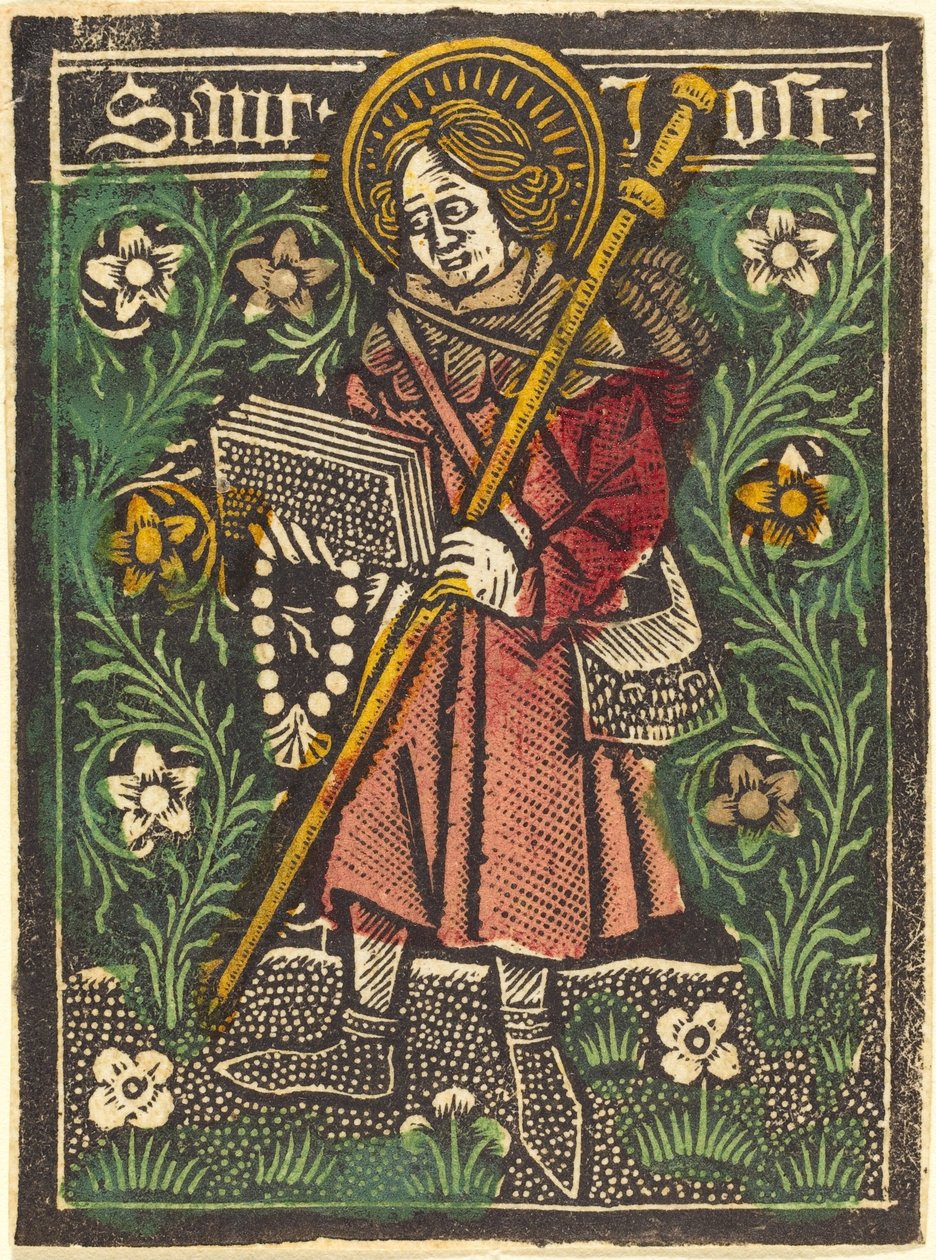 Sint Jost door Workshop of Master of the Aachen Madonna