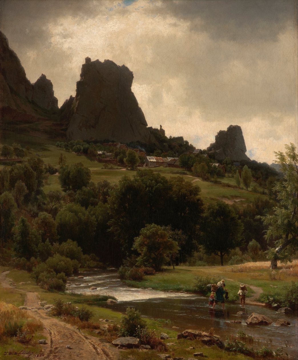 Zomer Pastorale (Uitzicht op Kallenfels) door Worthington Whittredge