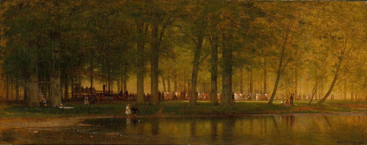 De Kampbijeenkomst, 1874 door Worthington Whittredge