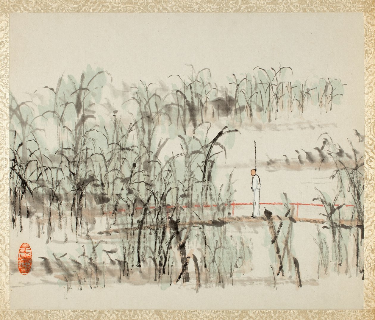 Landschappen voor Liu Songfu door Xugu