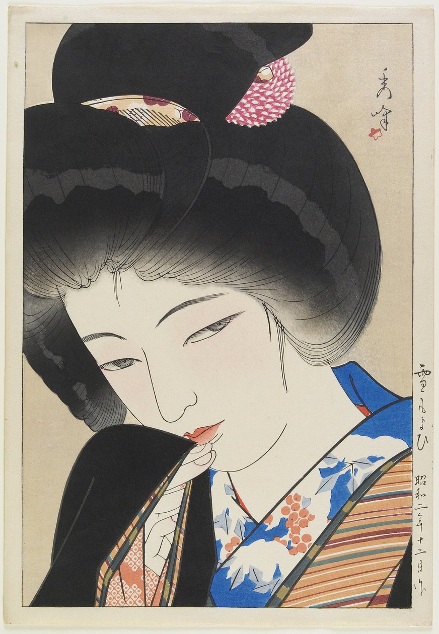 Naderende Sneeuw, December 1927 door Yamakawa Shuho