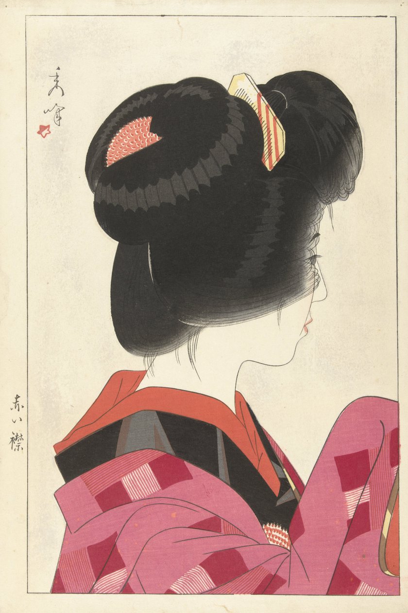 Rode kraag, 1928 door Yamakawa Shuho