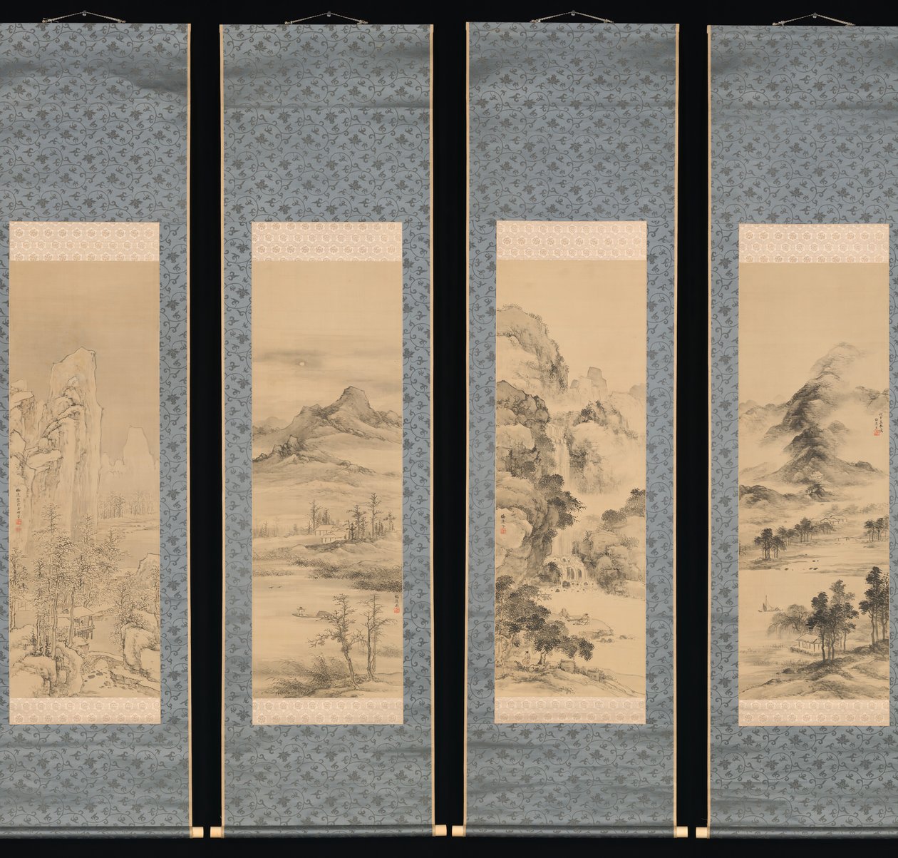 Landschappen van de vier seizoenen door Yamamoto Baiitsu