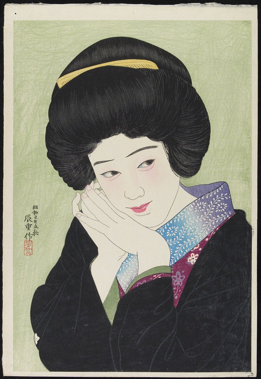 De Actrice Sakai Yoneko, augustus 1929 door Yamanaka Kodo 1869 1945 Yamanaka Kodo 1869 1945