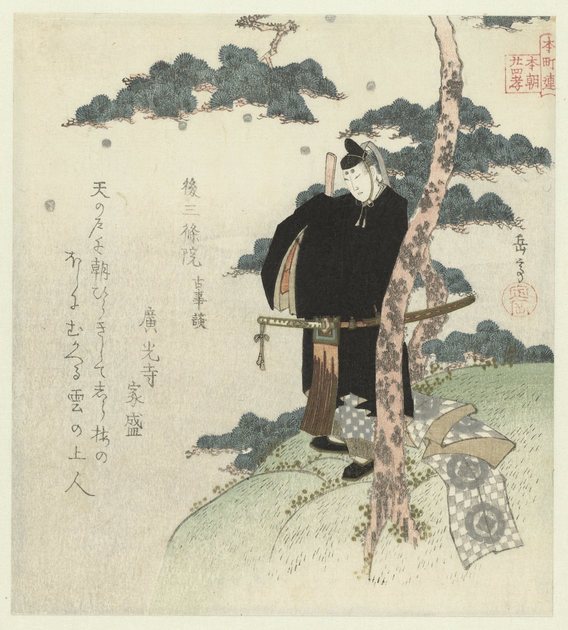 Vierentwintig Japanse voorbeelden van kinderlijke gehoorzaamheid voor de Honchôren door Yashima Gakutei
