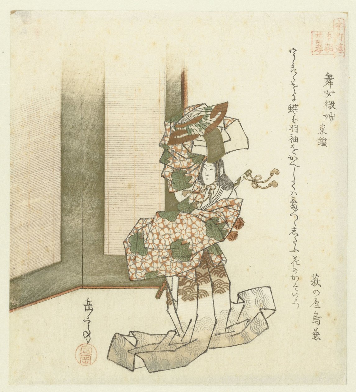 Vierentwintig Japanse voorbeelden van kinderlijke gehoorzaamheid voor de Honchôren door Yashima Gakutei