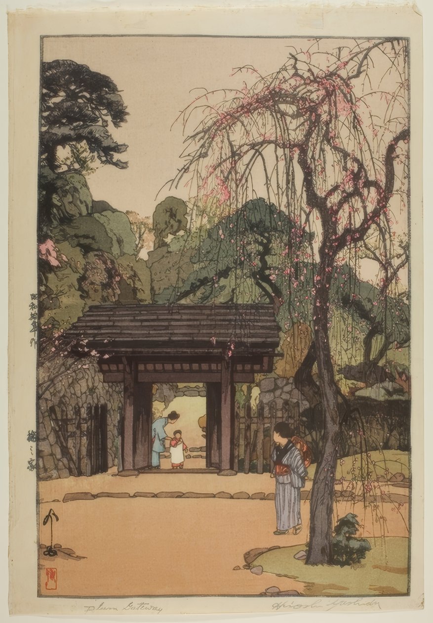 Plum Gateway door Yoshida Hiroshi