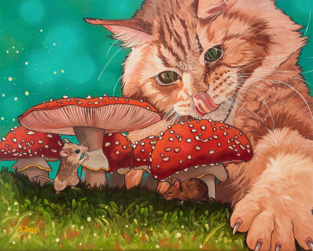 Paddenstoelen schuilplaats, 2023 door Yue Zeng