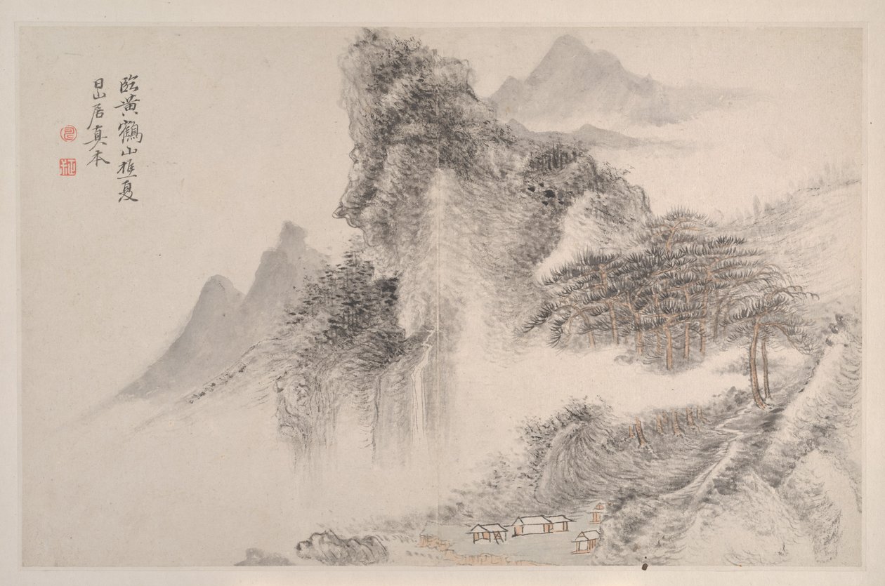 Landschappen in de Stijl van Song- en Yuan-meesters, 1667 door Shouping Yun