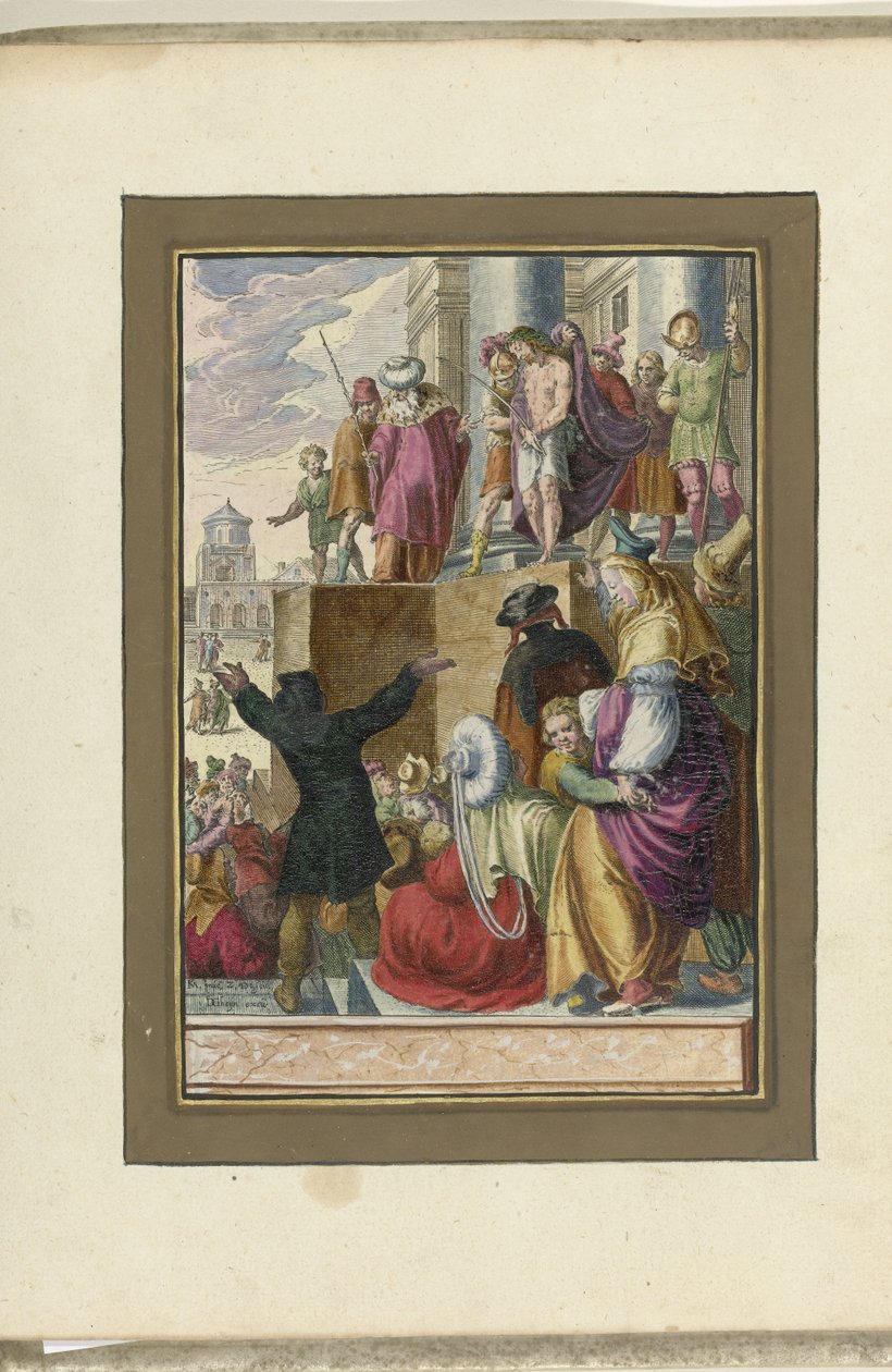 Christus aan het volk getoond (Ecce homo) door Zacharias Dolendo