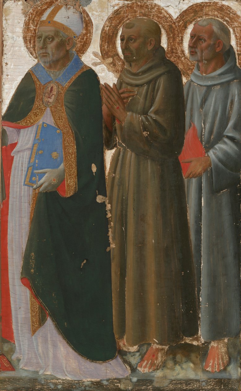 Heiligen Zenobius, Franciscus en Antonius van Padua door Zanobi di Benedetto Strozzi