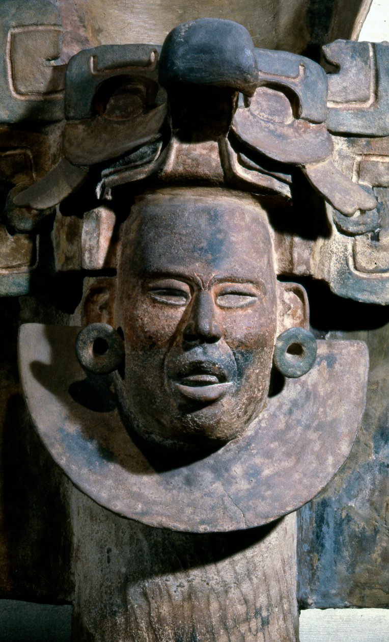 Begrafenisurn uit graf 77, Monte Alban, 100-200 AD door Zapotec