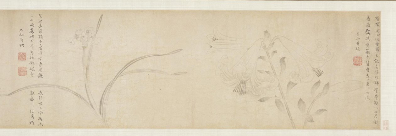 Inktbloemen door Zhao Zhong