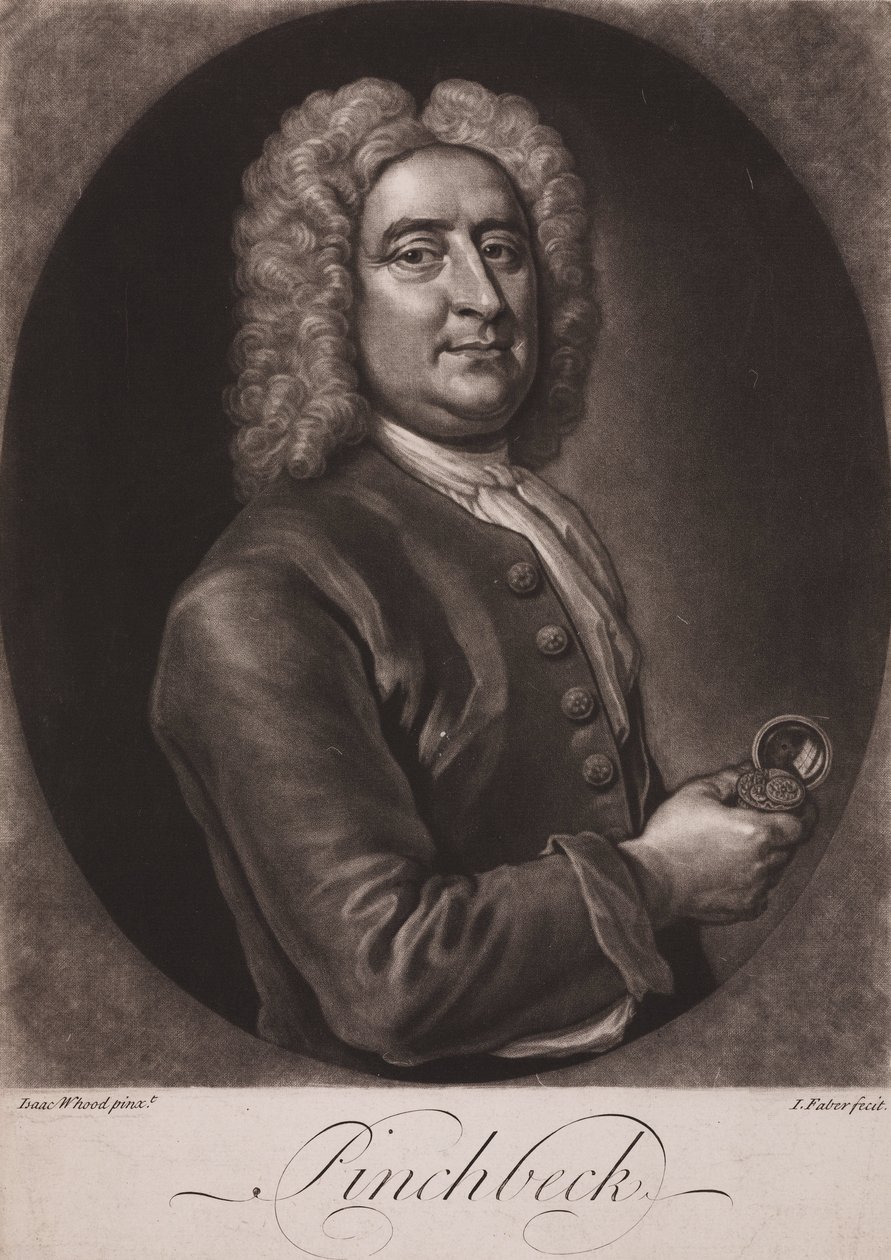 Christopher Pinchbeck, Engelse klokkenmaker en speelgoedmaker, ca. 1725 door Frederick (attr. to) Barnard