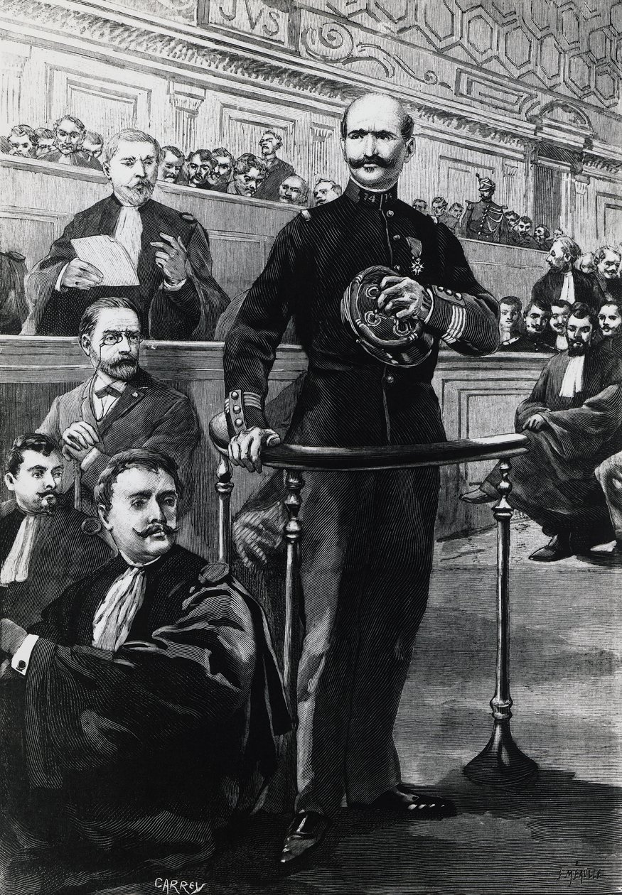 Verklaring van commandant Charles Walsin-Esterhazy tijdens het proces van Emile Zola door Georg Carl Heinrich Dollmann