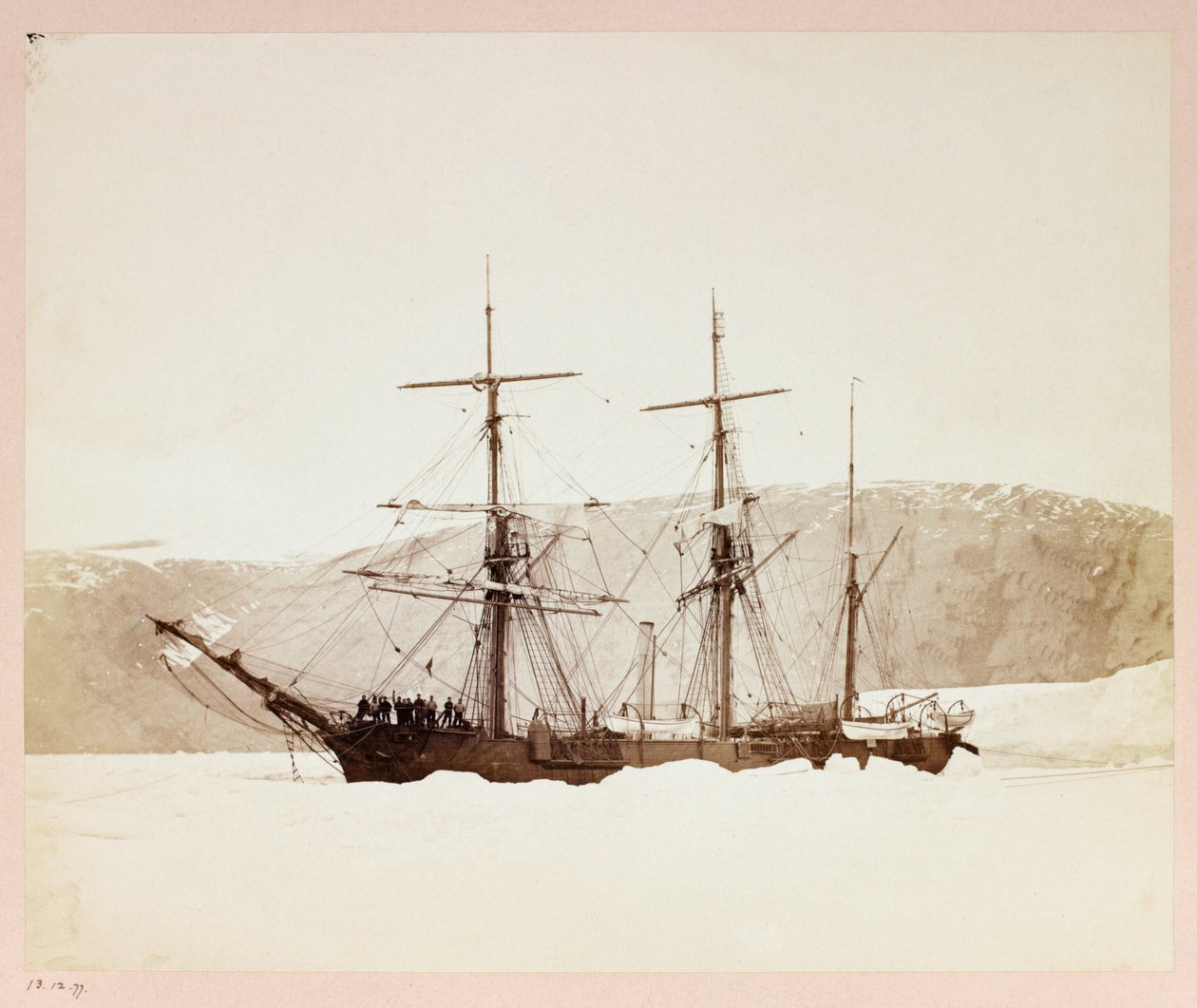 Expeditie naar de Noordpool (1875-1876) van kapitein George Nares (1831-1915): H door Frederick (attr. to) Barnard