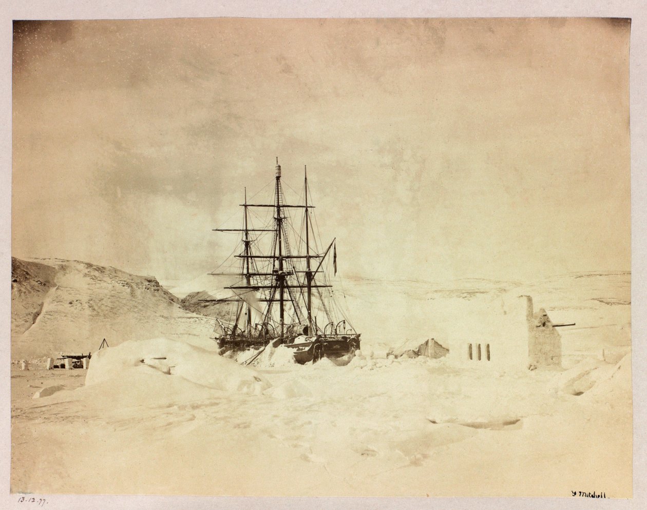 Expeditie naar de Noordpool (1875-1876) van kapitein George Nares (1831-1915): H door Frederick (attr. to) Barnard