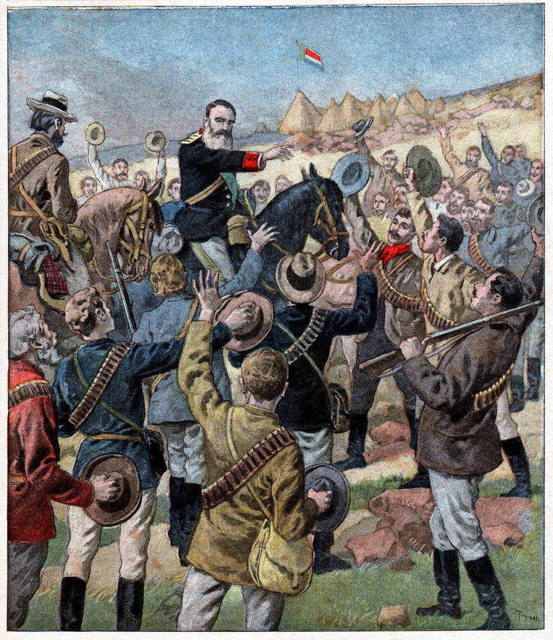 Generaal Petrus Joubert door . .