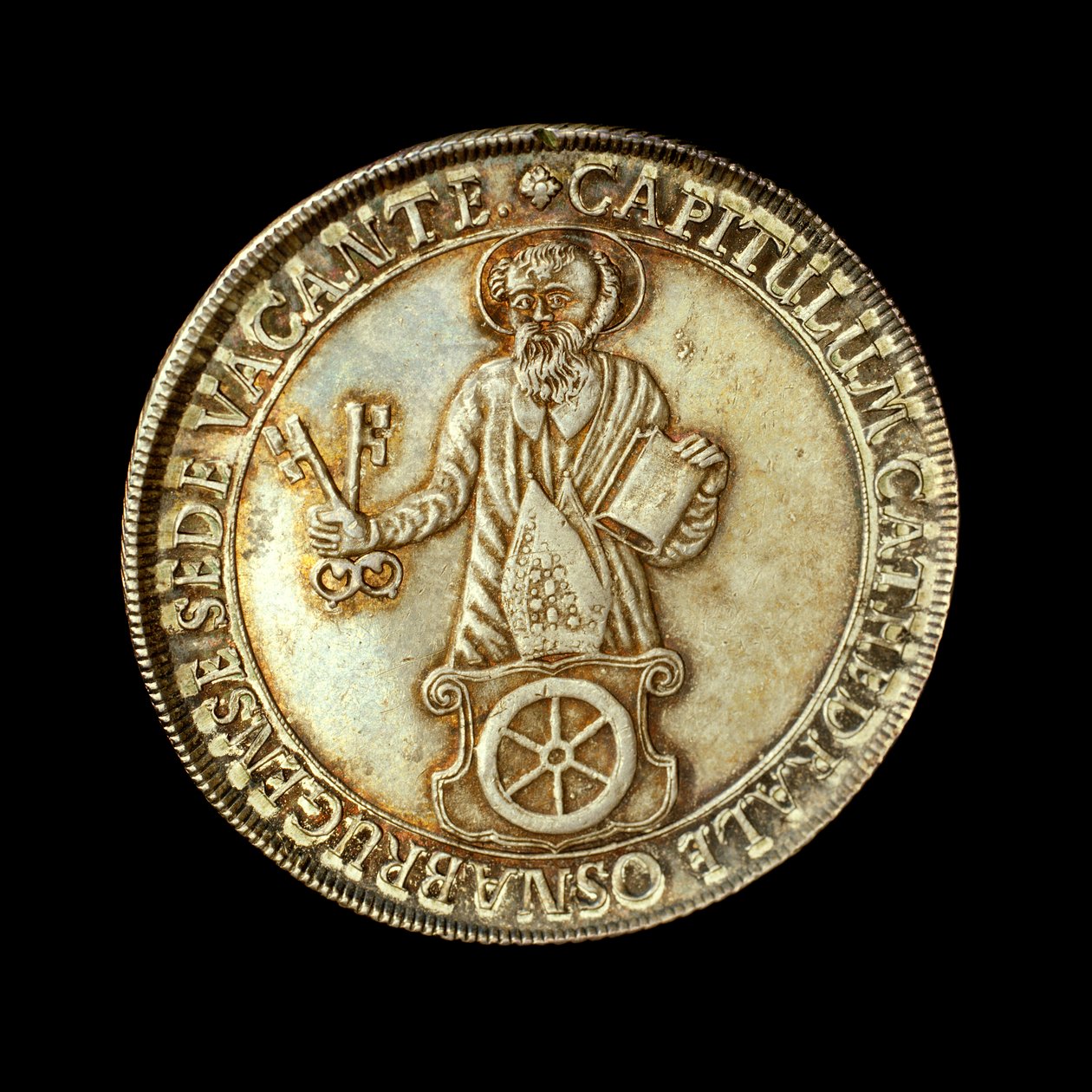 Duitse munt met volledige afbeelding van Sint-Pieter, patroonheilige van het bisdom door Hippolyte Lalaise Devéria