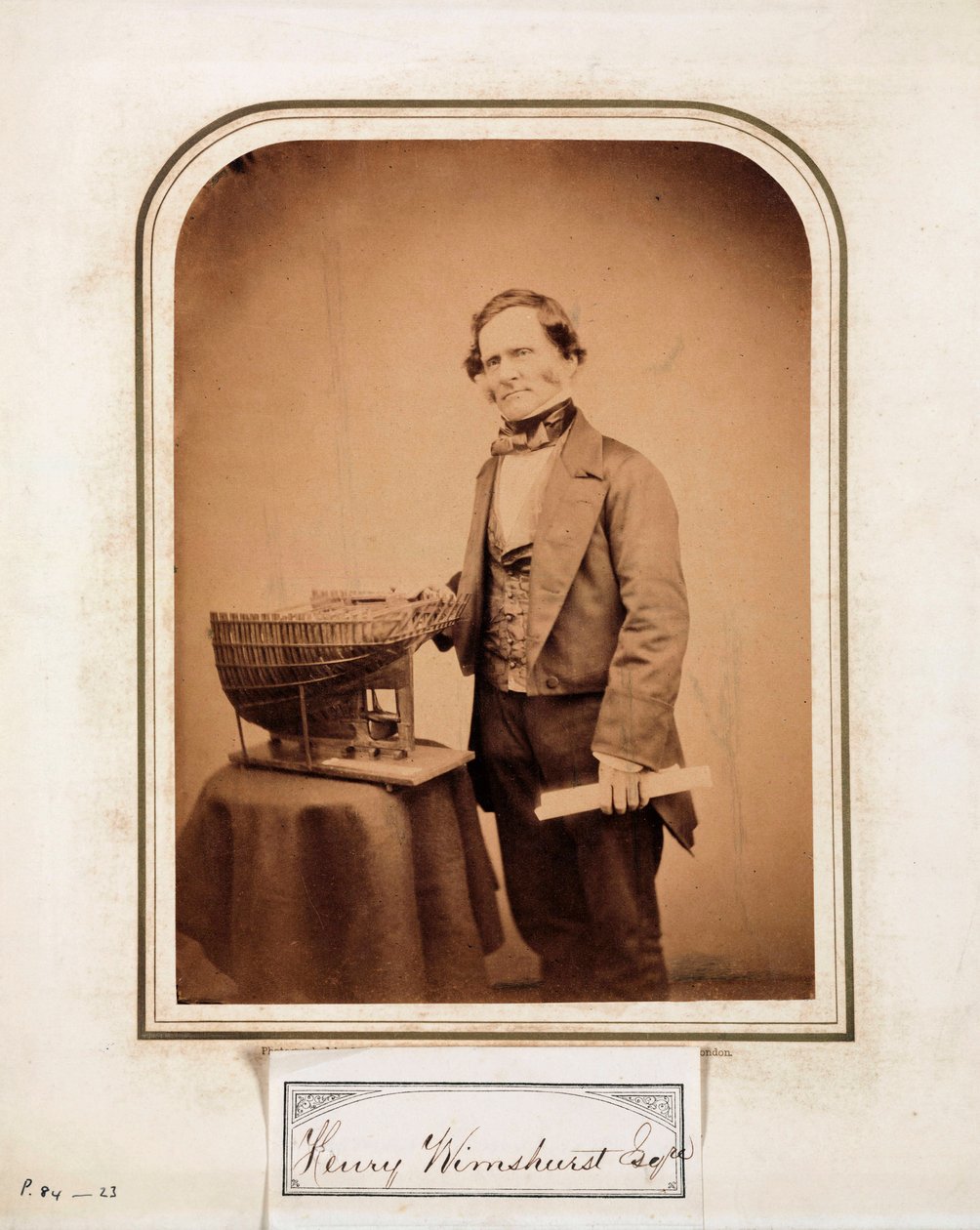 Henry Wimshurst, Engelse ingenieur door Ferdinand Georg Waldmuller