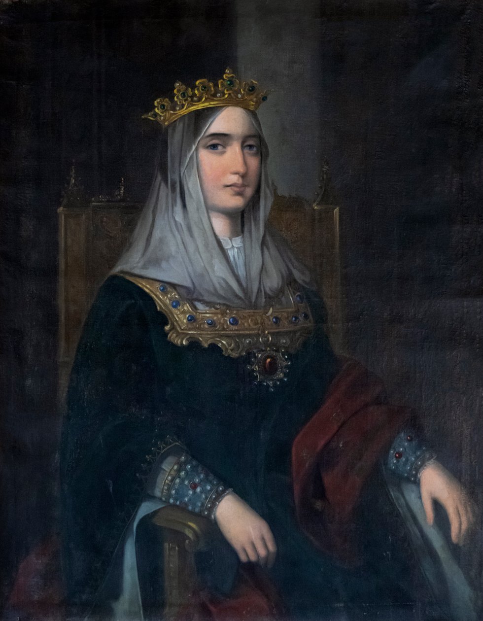 Isabella I van Castilië; Isabella de Katholieke. Portret., 2020 door . .