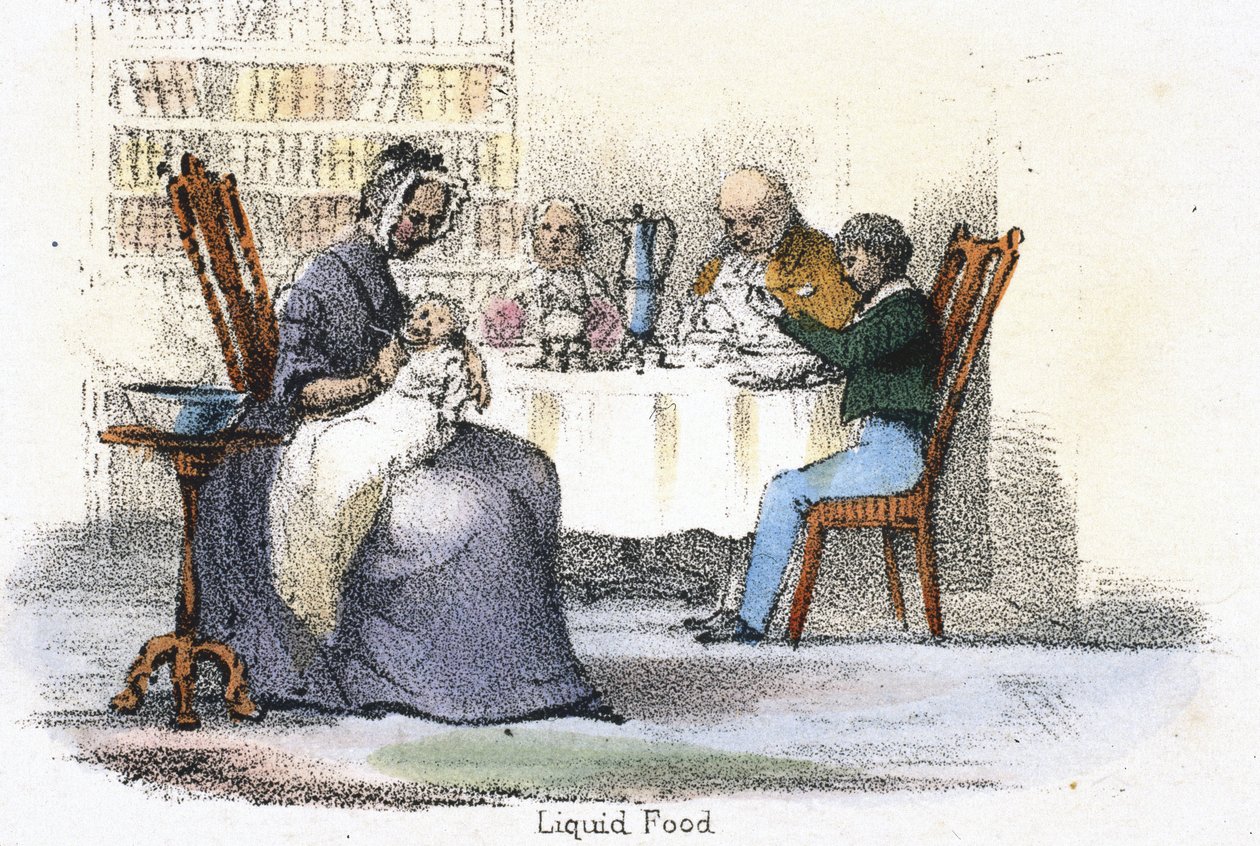 Vloeibaar voedsel, c 1845 door Frederick (attr. to) Barnard
