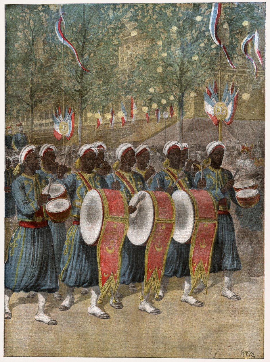 Parade van de Turcos door . .