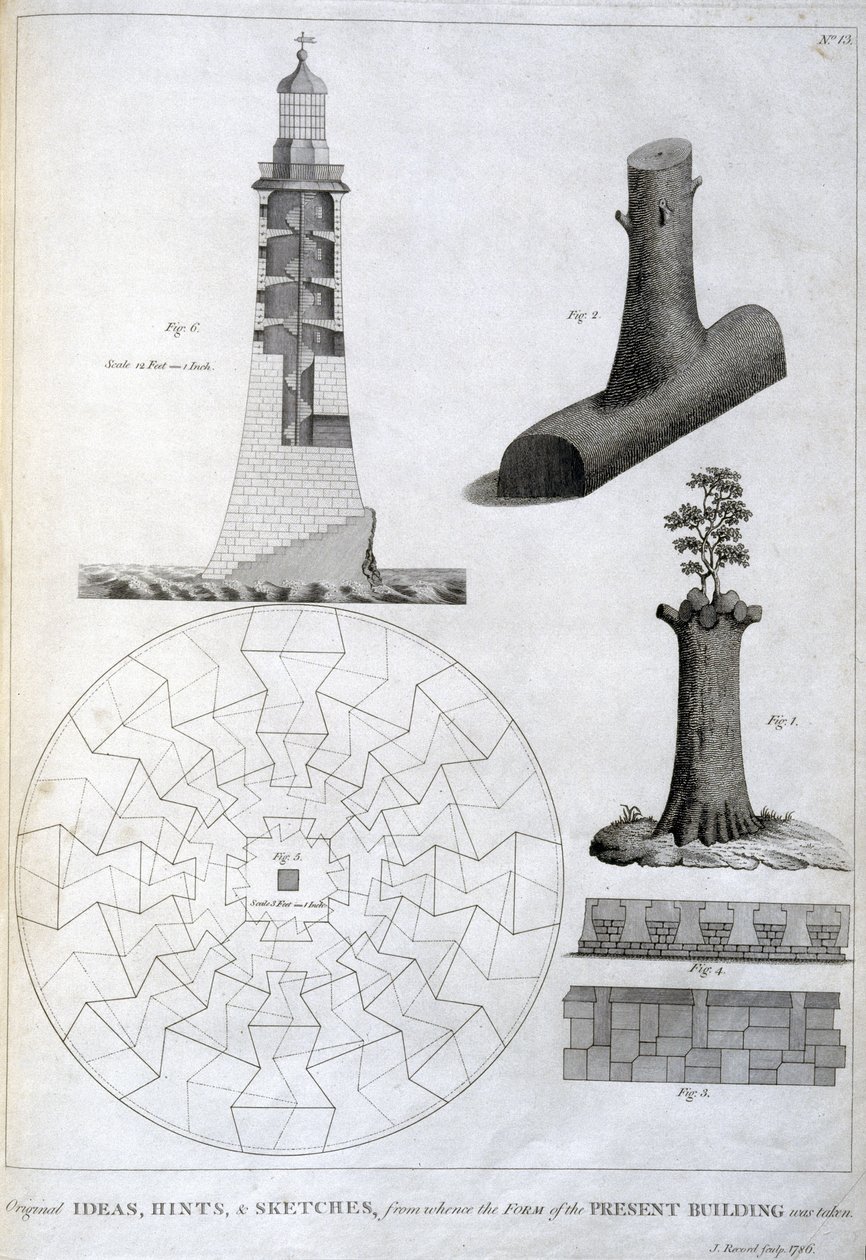 Voorlopige schetsen van Smeaton