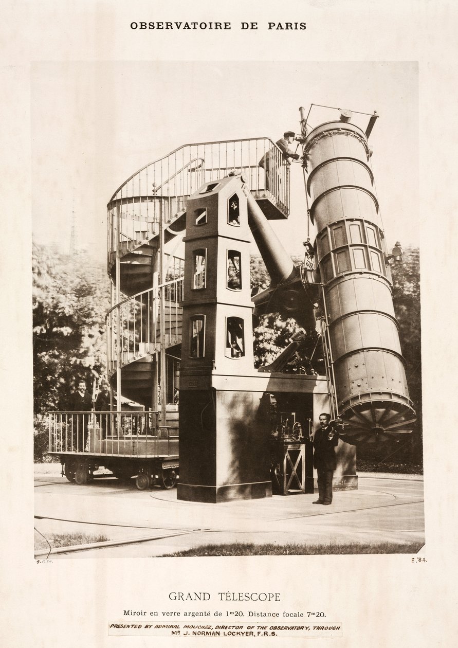 Reflecterende telescoop, Parijs Observatorium door Frederick (attr. to) Barnard