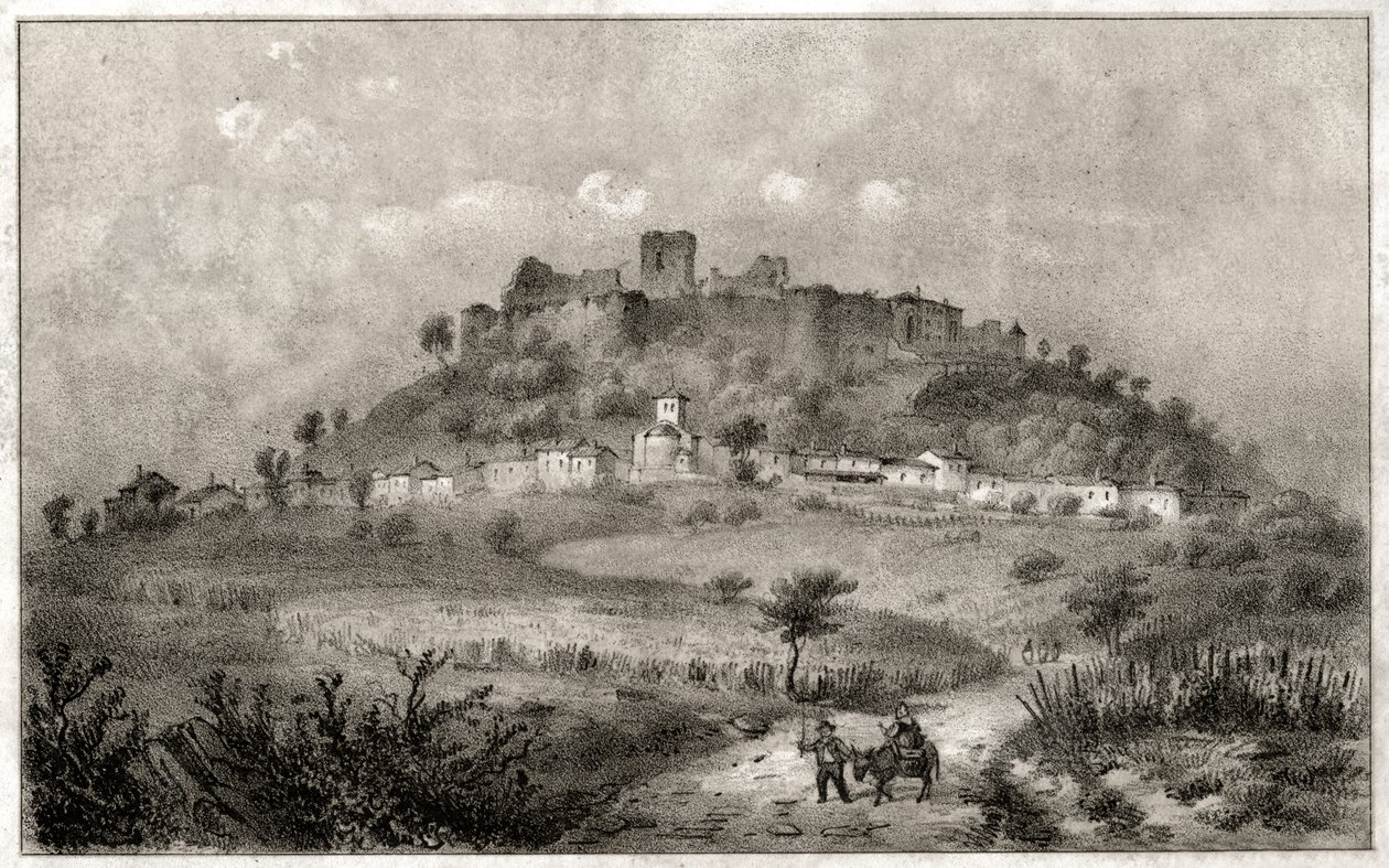Ruïnes van het kasteel van Preny, Lotharingen door . .