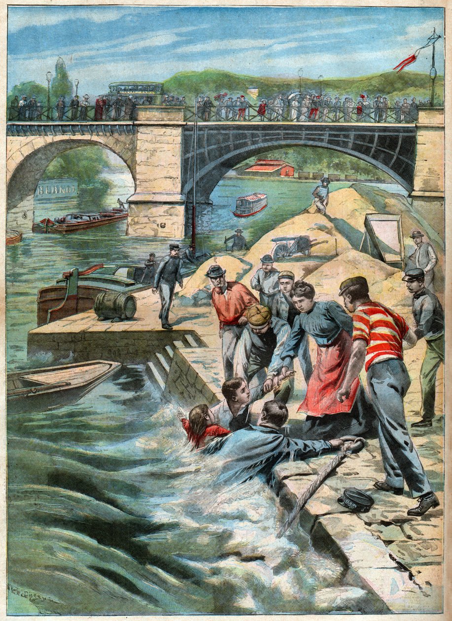 Redding op de Seine door John Pardon