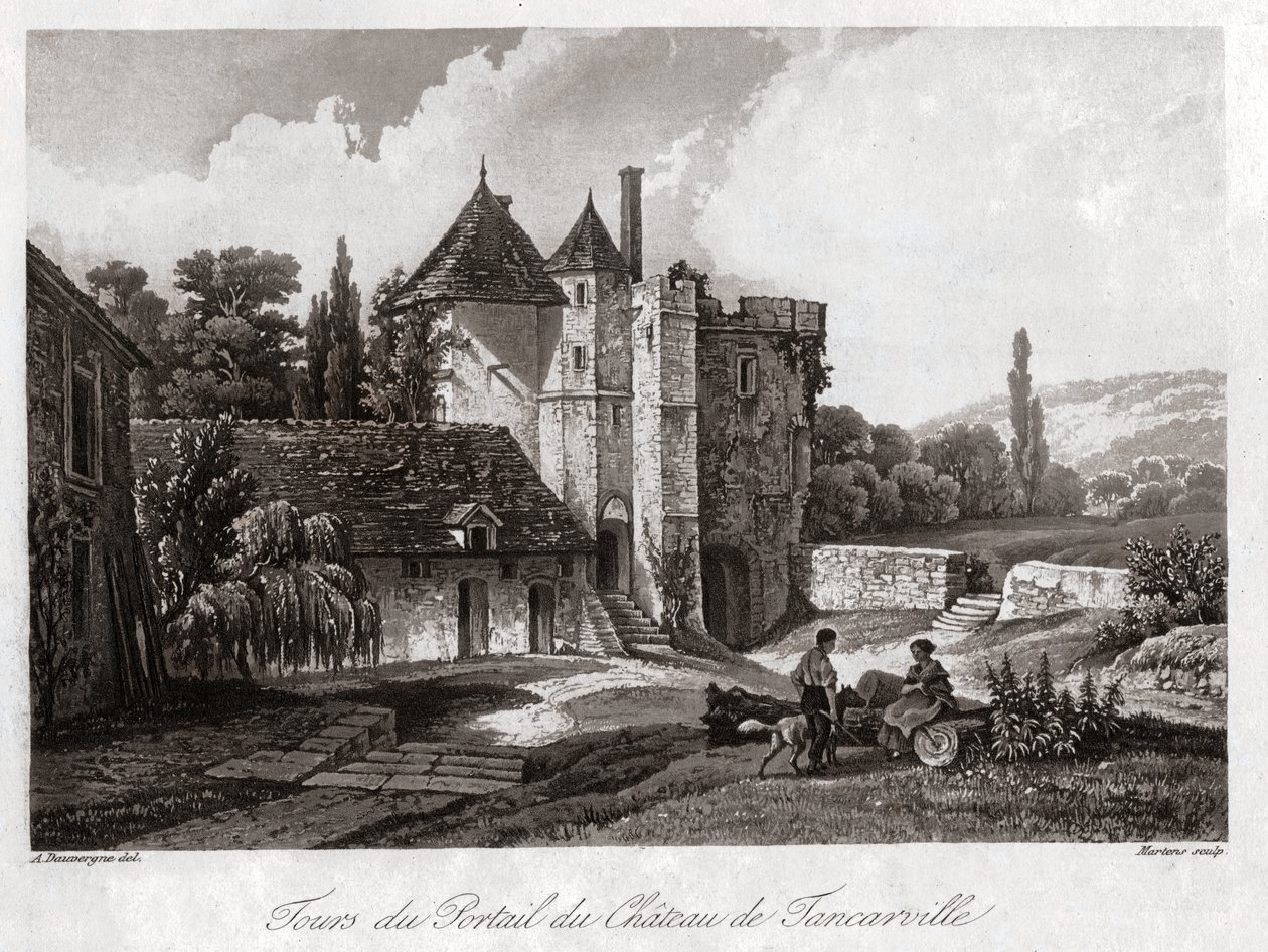 Het kasteel van Tancarville door . .