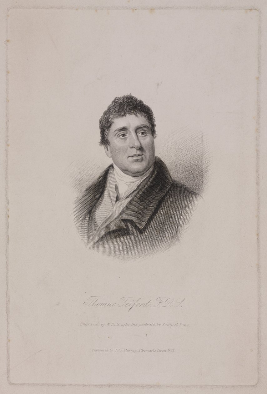 Thomas Telford FRS, Schotse civiel ingenieur, ca. 1810 door Frederick (attr. to) Barnard