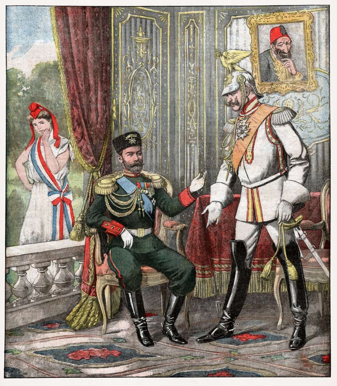 Wilhelm II en Nicholas II door . .