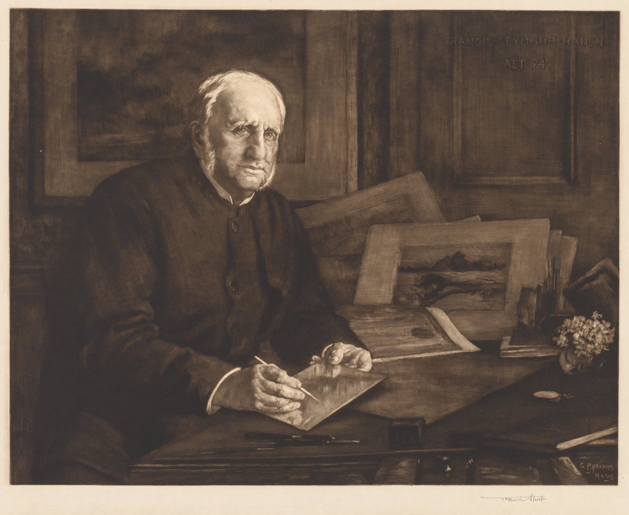 Sir Francis Seymour Haden door after George Percy Jacomb Hood