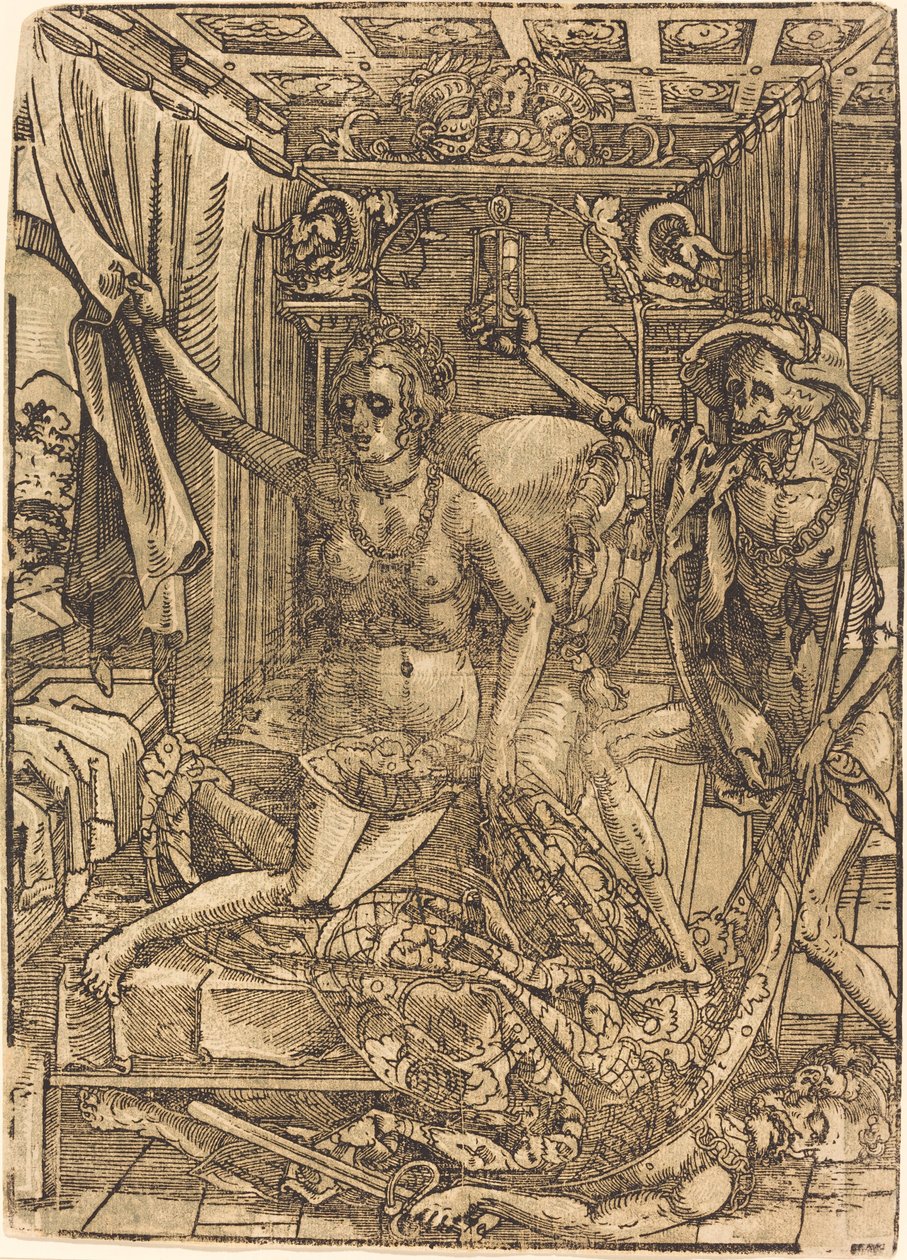 De Dood en de Courtisane door after Hans Sebald Beham